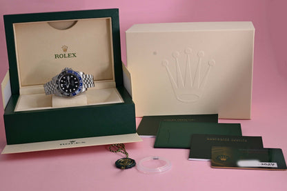 Rolex GMT Master II Batgirl 126710BLNR - Full Set - 2024