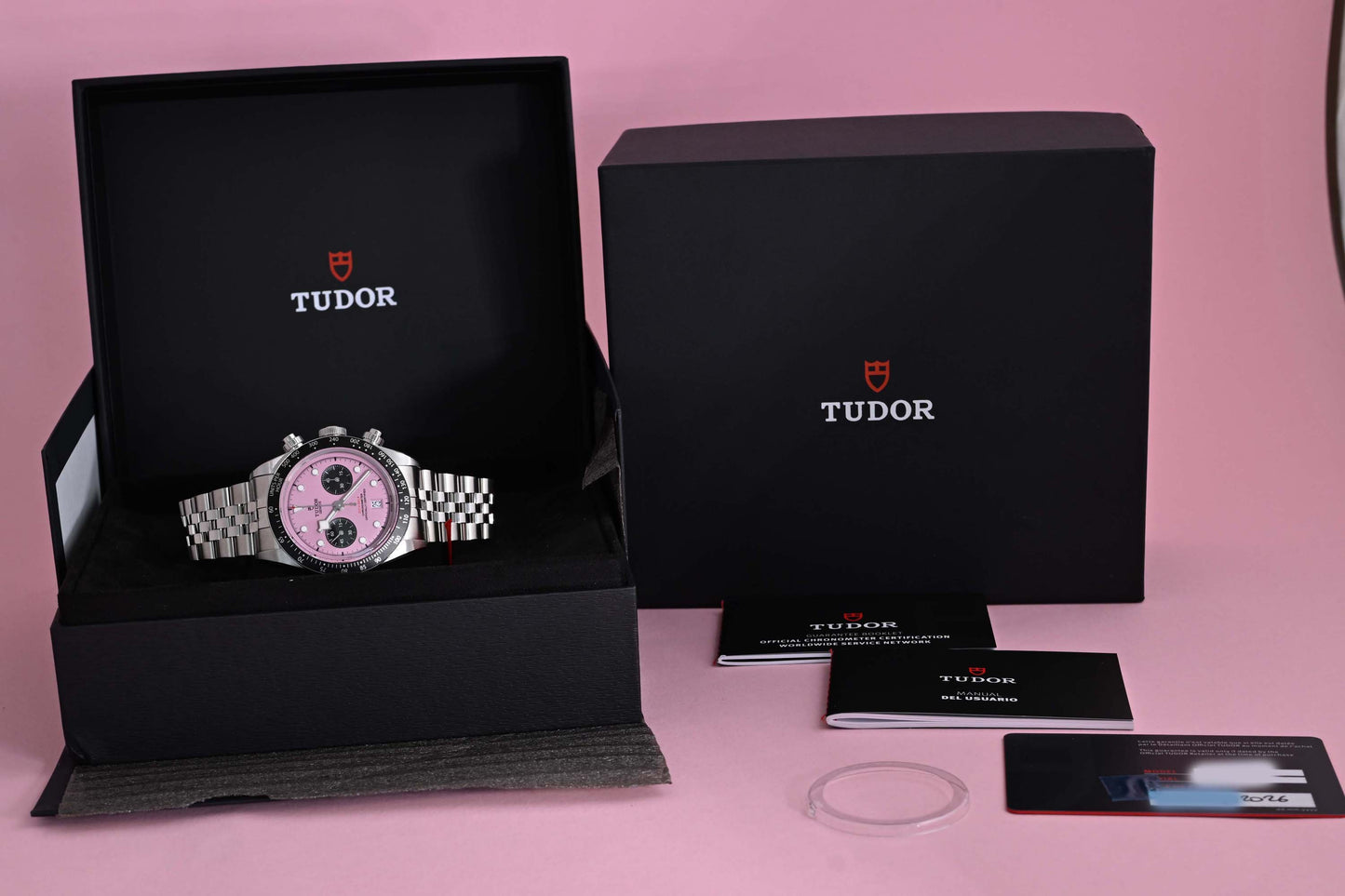 Tudor Black Bay Chronograph 79360N - Pink Dial "Inter Miami" - Full Set - NEW 2026