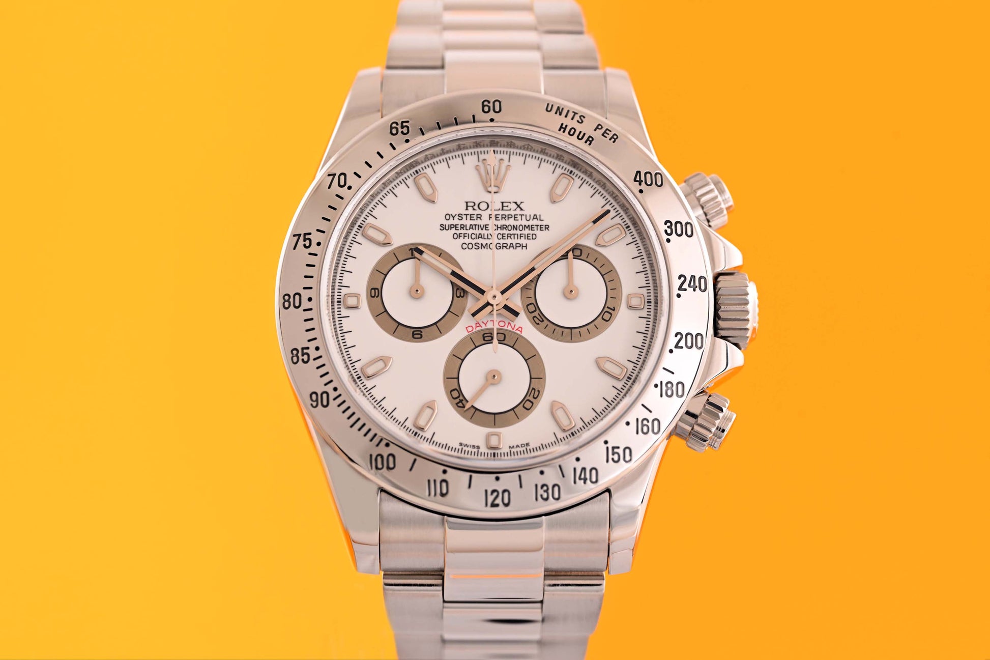 Rolex Daytona 116520 White Dial Full Set LC100 – Rothfuss