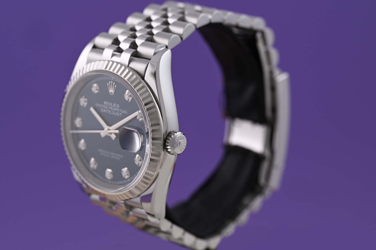 Rolex Oyster Perpetual Datejust 126234 - Blue Dia Dial - Full Set