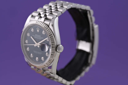 Rolex Oyster Perpetual Datejust 126234 - Blue Dia Dial - Full Set