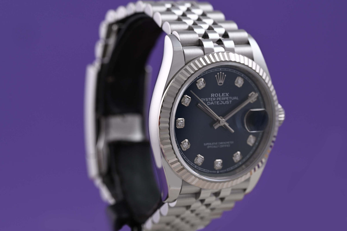 Rolex Oyster Perpetual Datejust 126234 - Blue Dia Dial - Full Set