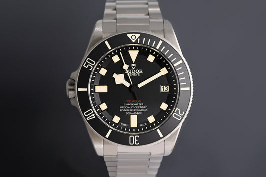 Tudor Pelagos - 25610TNL - Titanium Lefthand - Black Dial - Full Set
