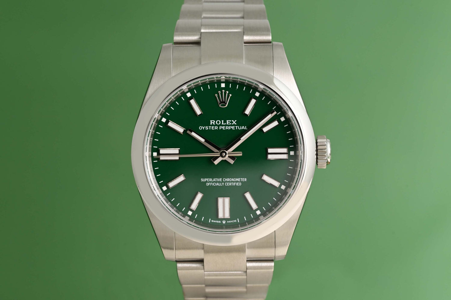 Rolex Oyster Perpetual 41mm 134300 - Green Dial - Full Set - NEW 2026