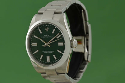 Rolex Oyster Perpetual 41mm 134300 - Green Dial - Full Set - NEW 2026