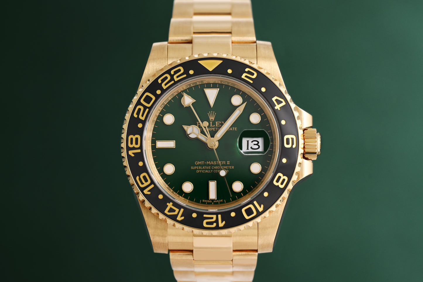 Rolex GMT Master II 116718LN - Green Dial - Full Set