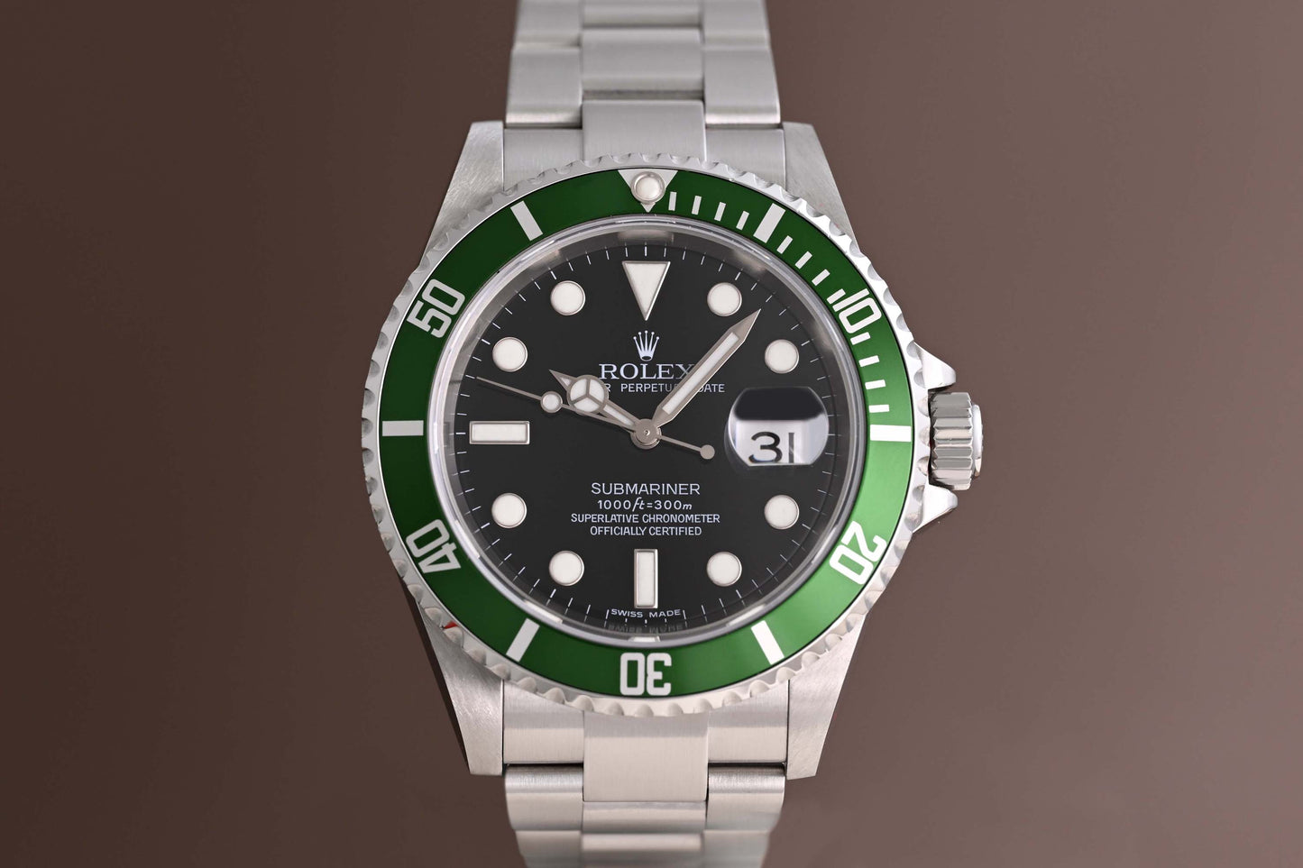 Rolex Submariner 16610 - Full Set - Kermit - LC100