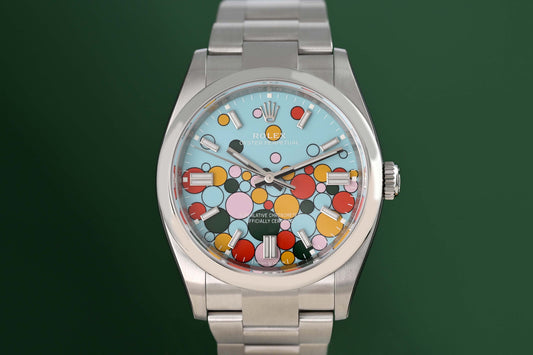 Rolex Oyster Perpetual 36 mm 126000 - Full Set - Celebration Dial - NEW - Sticker