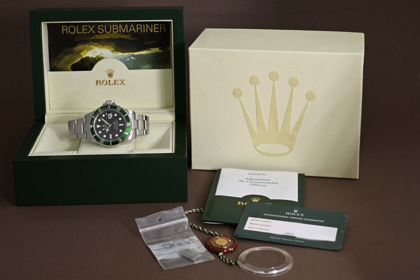 Rolex Submariner 16610 - Full Set - Kermit - LC100