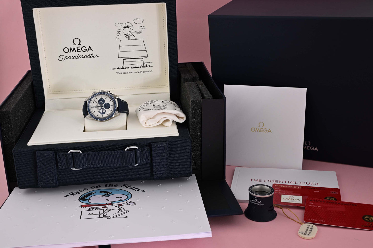 Omega Speedmaster 'Silver Snoopy Award' 50th Anniversary - Full Set - NEW 2026