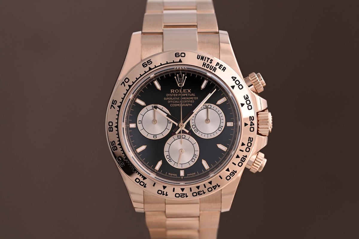 Rolex Daytona 126505 Rose Gold - Full Set - Black Dial