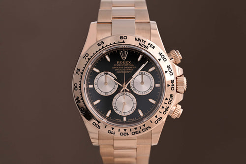 Rolex Daytona 126505 Rose Gold - Full Set - Black Dial
