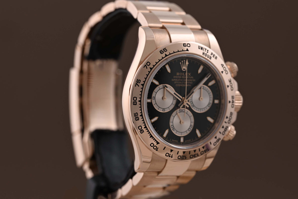 Rolex Daytona 126505 Rose Gold - Full Set - Black Dial