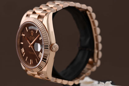 Rolex Day Date 40 Roségold 228235 - Full Set - Chocolate Dial