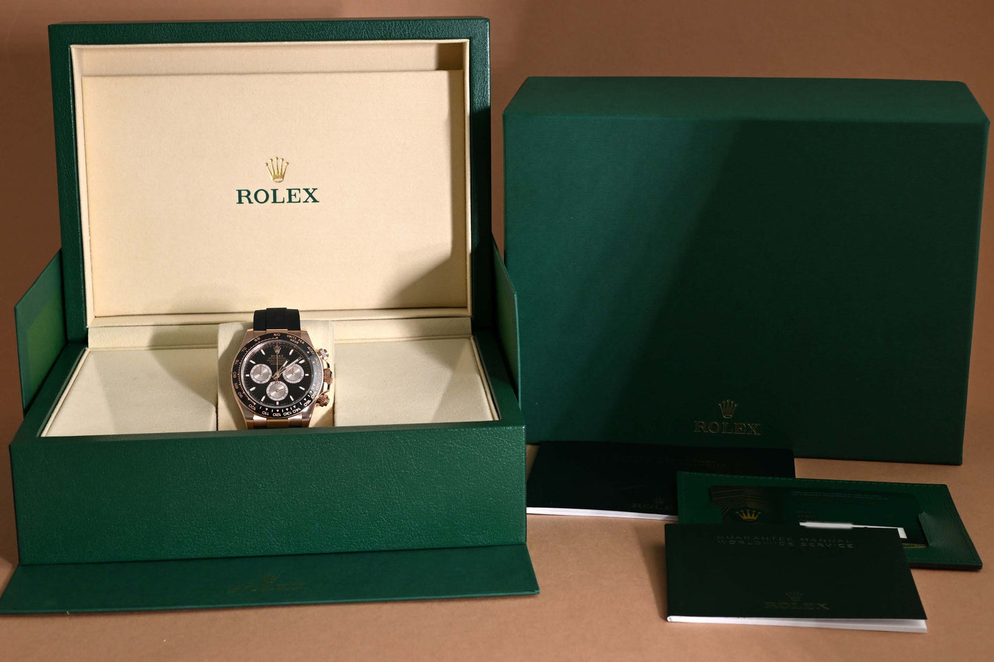 Rolex Daytona Rosegold 126515LN - Full Set - Black Dial