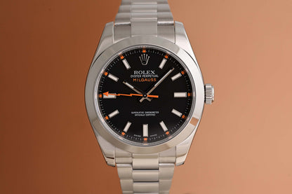 Rolex Milgauss 116400 - Black Dial - Watch Only
