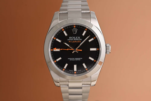 Rolex Milgauss 116400 - Black Dial - Watch Only
