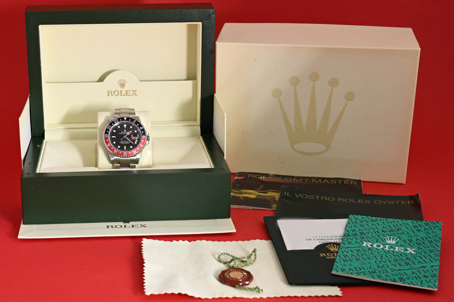 Rolex GMT Master II 16710 - Coke - Full Set