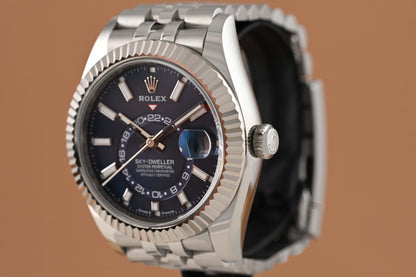 Rolex Sky-Dweller 336934 - Full Set - Blue Dial - Like New