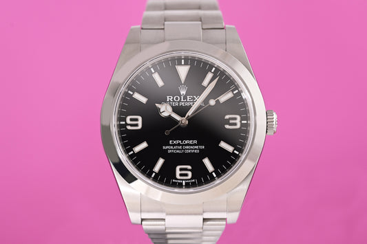 Rolex Explorer I 39 mm - 214270 - Full Set - LC100