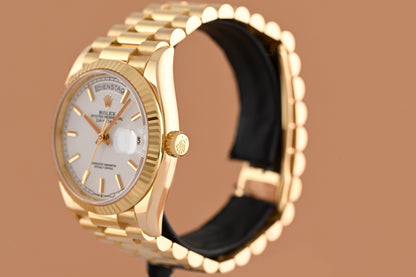 Rolex Day Date 36 Gelbgold 128238 - White Dial - Full Set