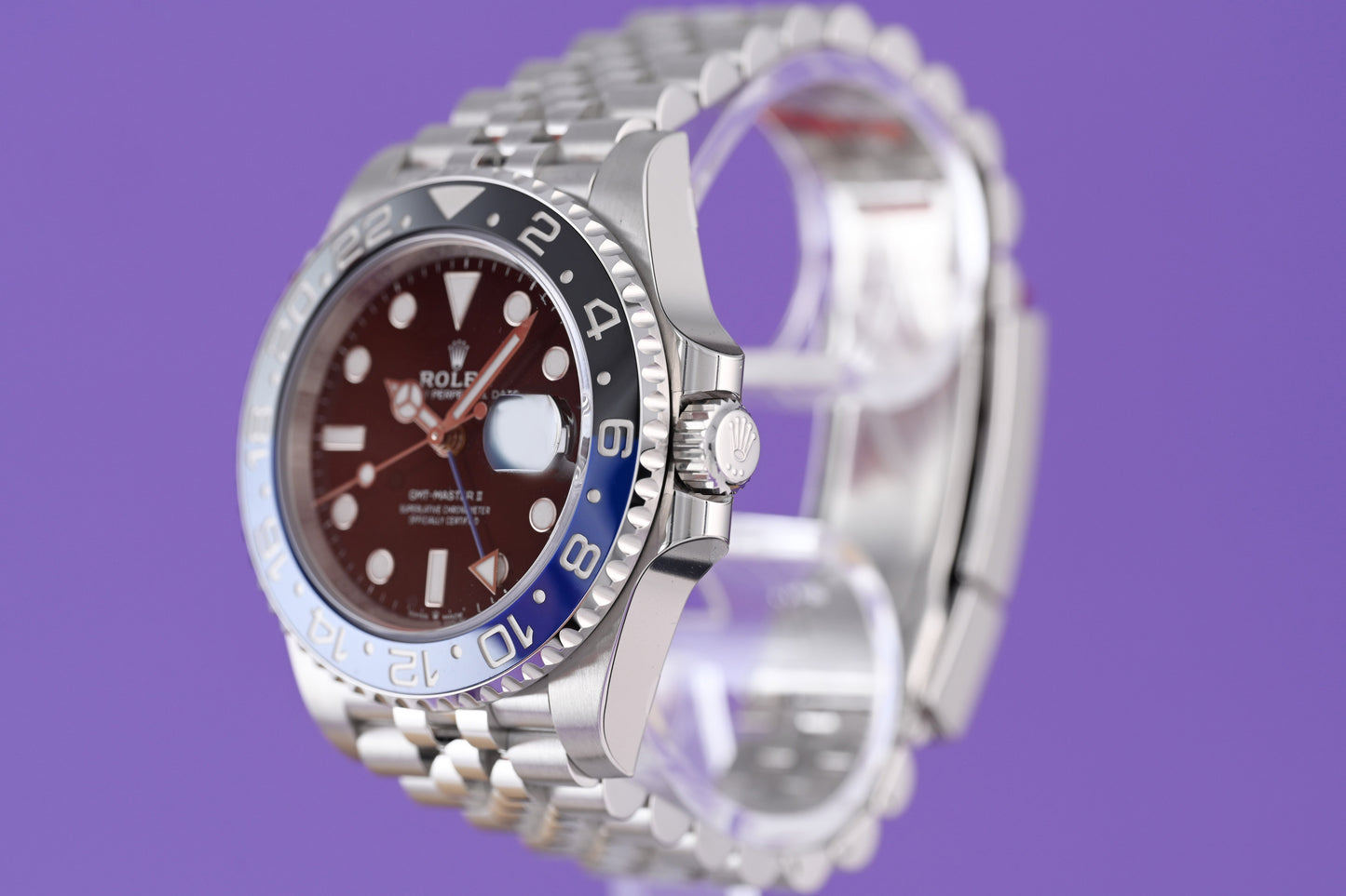 Rolex GMT Master II Batgirl 126710BLNR - Full Set