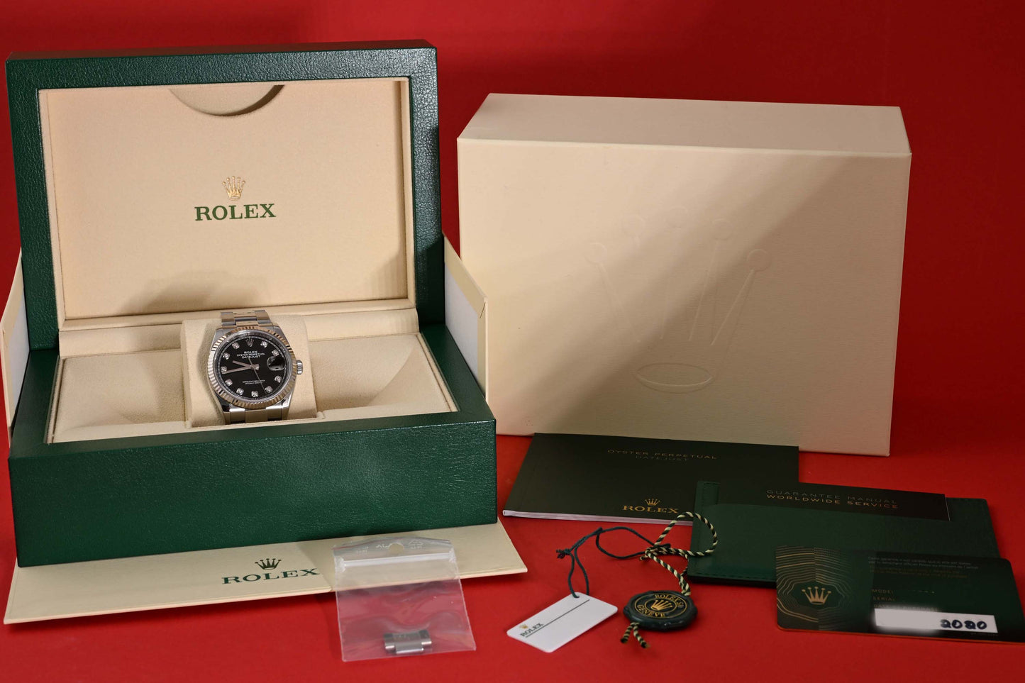 Rolex Oyster Perpetual Datejust 126234 - Black Dia Dial - Full Set