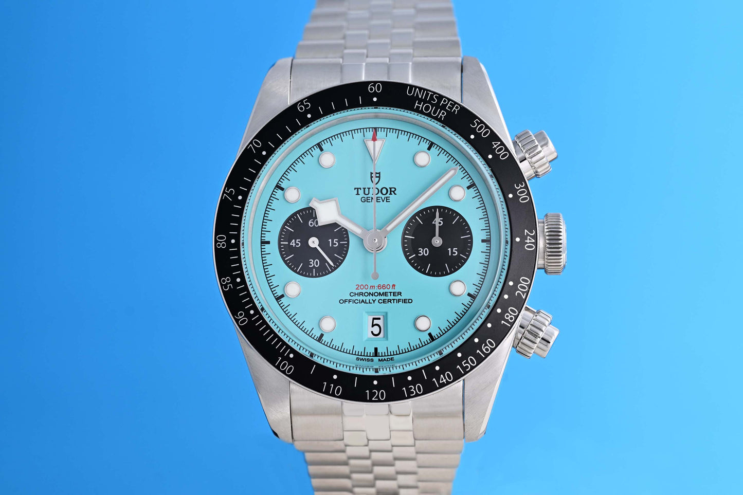 Tudor Black Bay Chronograph 79360N - Flamingo Blue - Full Set - NEW 2026