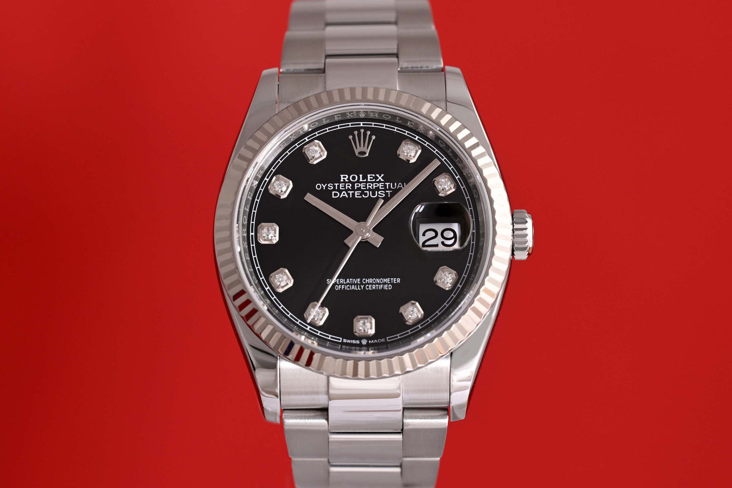 Rolex Oyster Perpetual Datejust 126234 - Black Dia Dial - Full Set