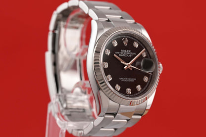 Rolex Oyster Perpetual Datejust 126234 - Black Dia Dial - Full Set