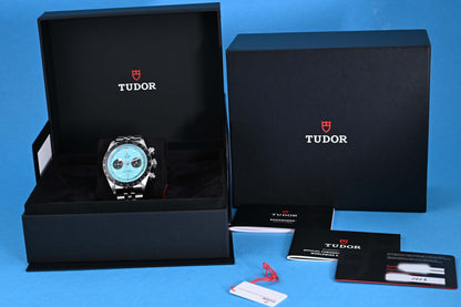 Tudor Black Bay Chronograph 79360N - Flamingo Blue - Full Set - NEW 2026