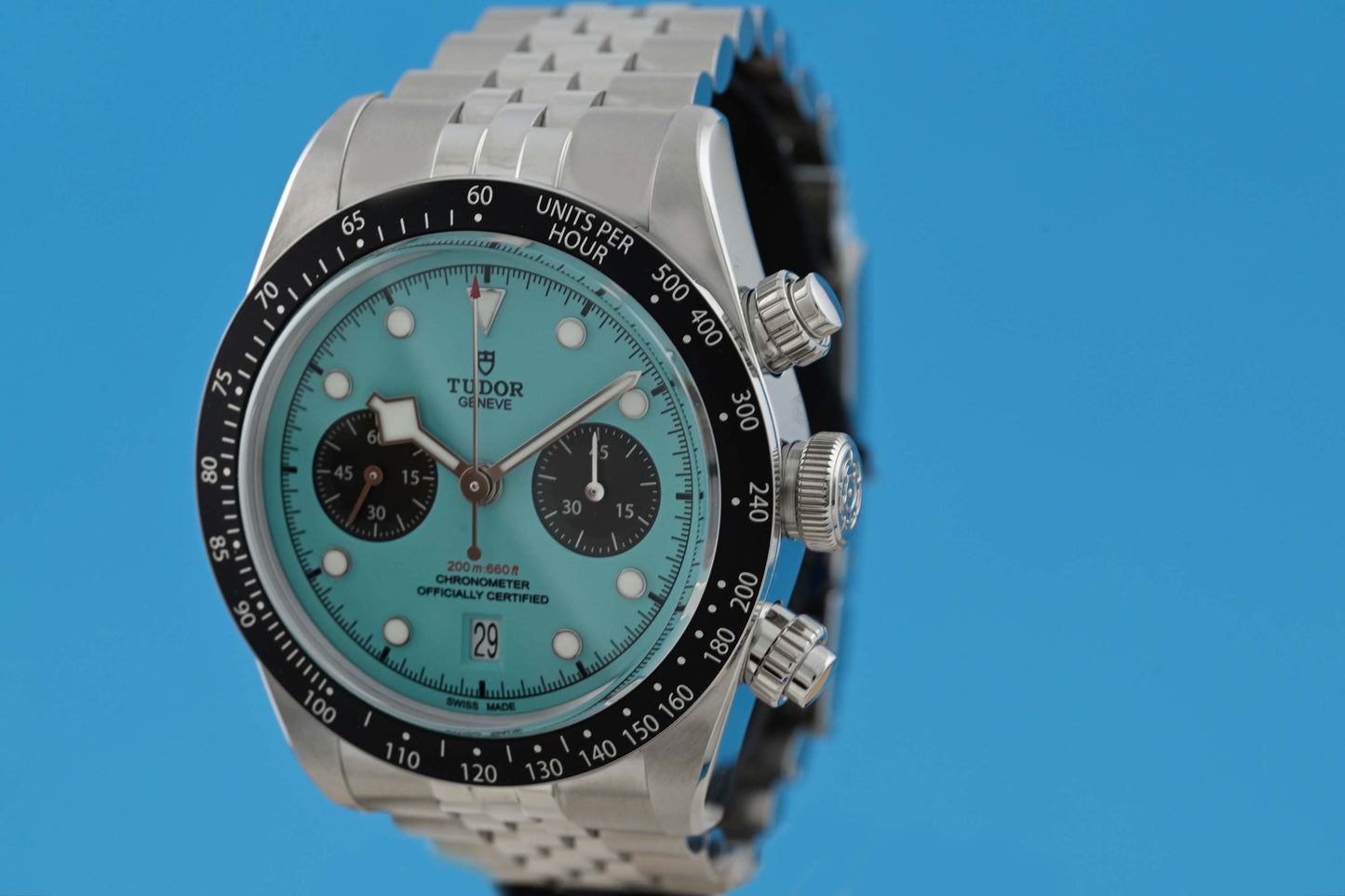 Tudor Black Bay Chronograph 79360N - Flamingo Blue - Full Set - NEW 2026