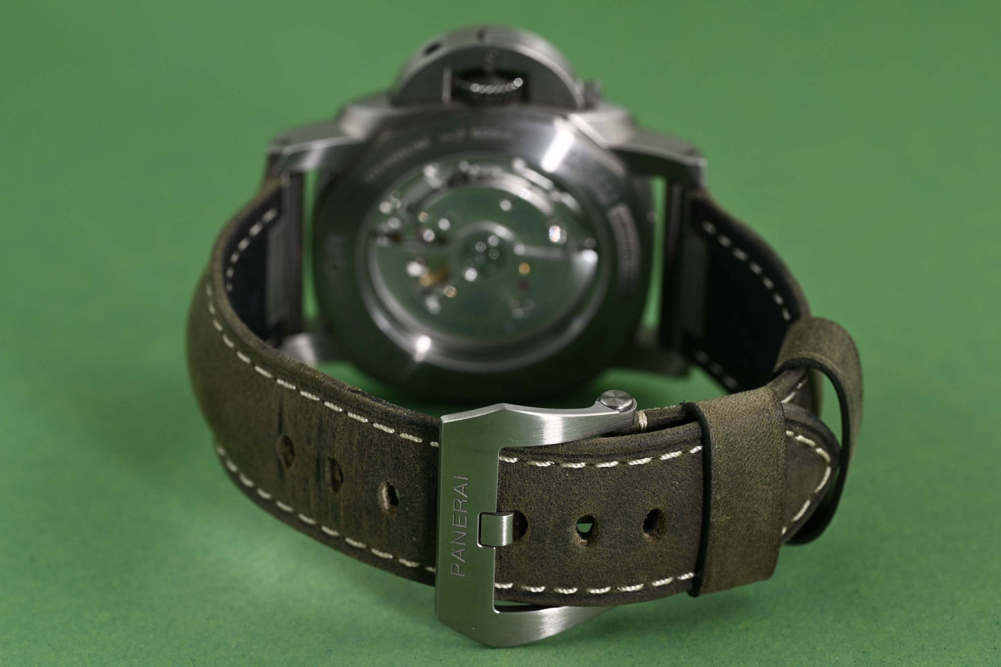 Panerai Luminor Marina Titanio - Green Dial - PAM03325 - Full Set