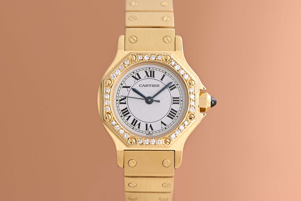 Cartier Santos Octagon - 18k Gelbgold