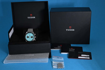 Tudor Black Bay Chronograph 79360N - Flamingo Blue - Full Set - NEW 2026