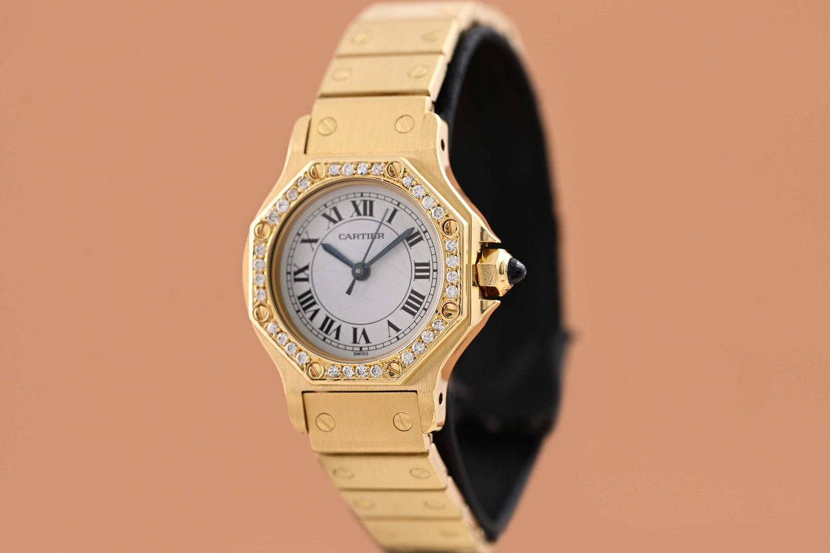 Cartier Santos Octagon - 18k Gelbgold