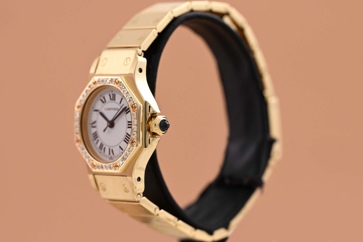Cartier Santos Octagon - 18k Gelbgold