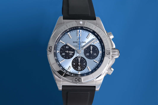 Breitling Chronomat B01 42 - Ice Blue Dial - Full Set