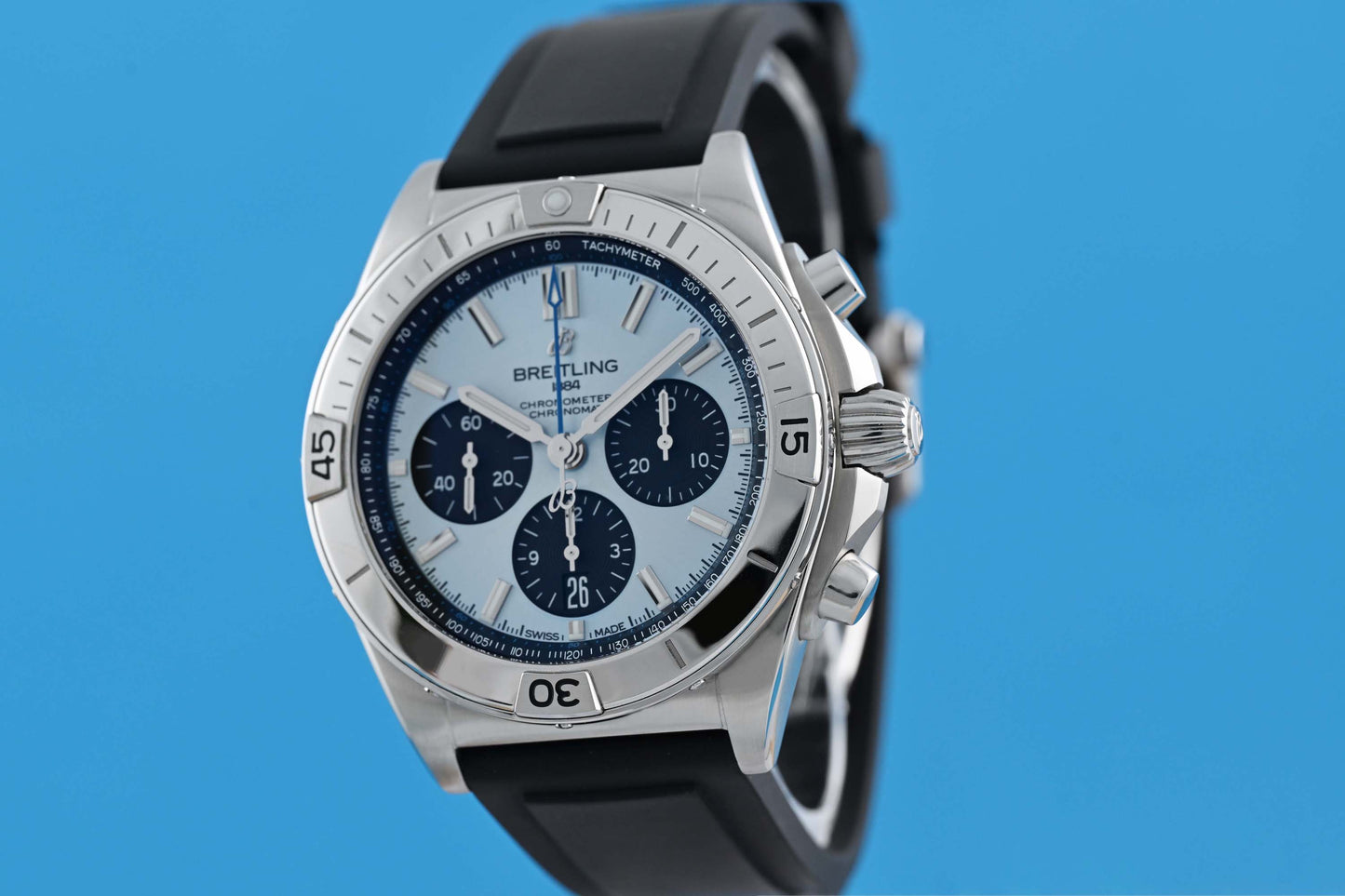 Breitling Chronomat B01 42 - Ice Blue Dial - Full Set