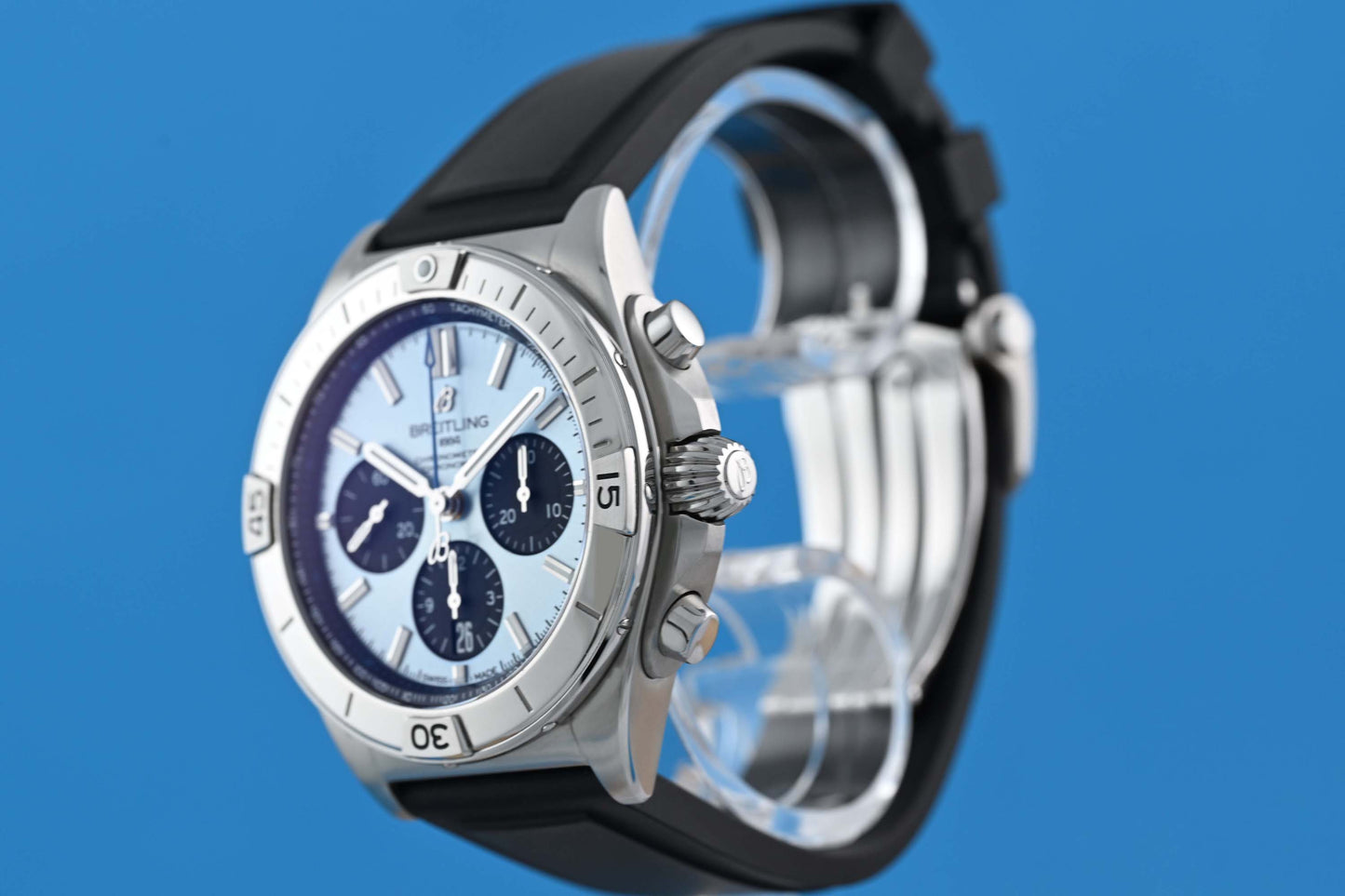 Breitling Chronomat B01 42 - Ice Blue Dial - Full Set