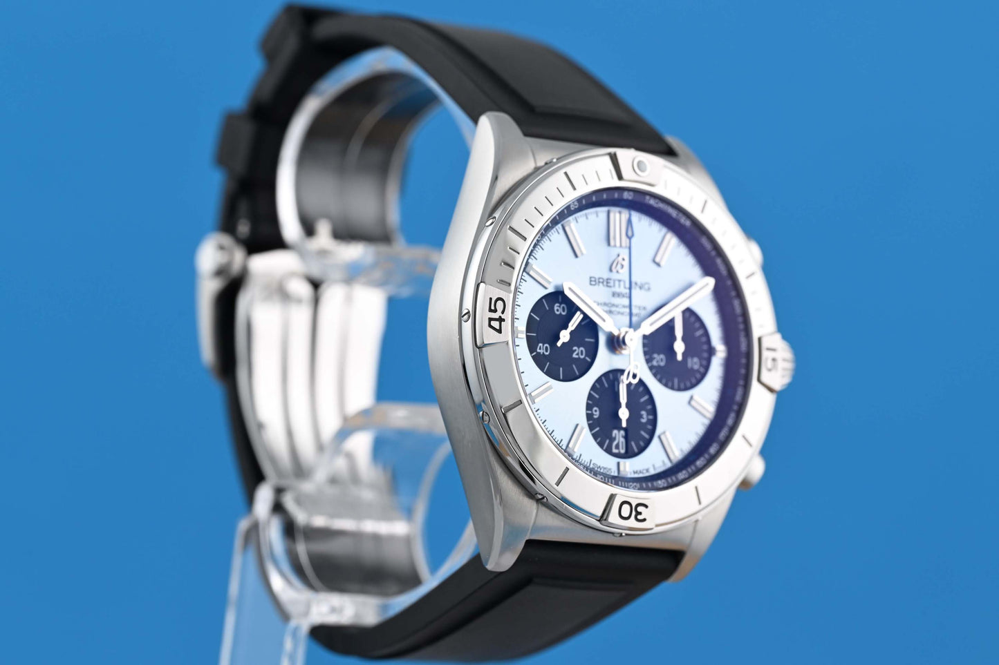 Breitling Chronomat B01 42 - Ice Blue Dial - Full Set