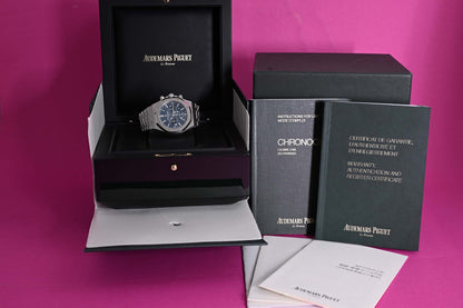 Audemars Piguet Royal Oak Chronograph 41mm - Full Set - Blue Dial