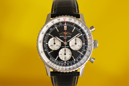 Breitling Navitimer  B01 Chronograph 43 - Black Dial - Full Set - NEW