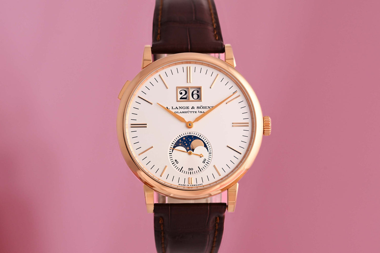 A. Lange & Söhne Saxonia Moon Phase - Rose Gold - Full Set