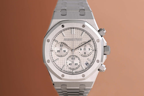 Audemars Piguet Royal Oak Chronograph 41mm - Full Set - Silver Toned Dial