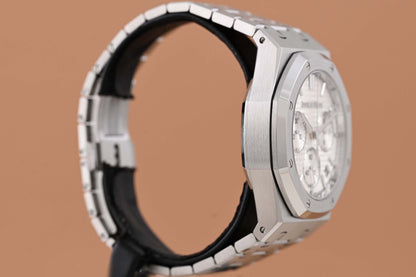 Audemars Piguet Royal Oak Chronograph 41mm - Full Set - Silver Toned Dial