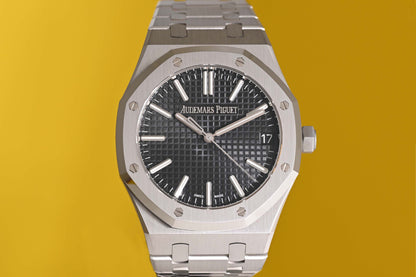 Audemars Piguet Royal Oak - Black Dial - 15510ST Anniversary - Full Set