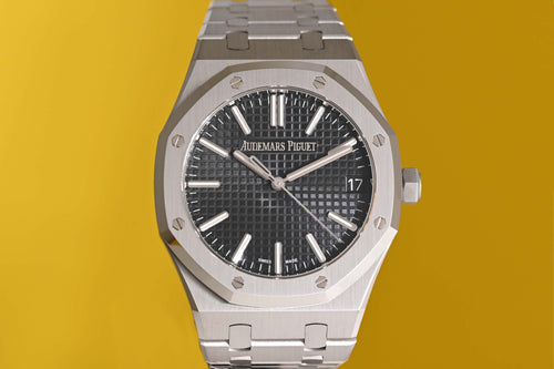 Audemars Piguet Royal Oak - Black Dial - 15510ST Anniversary - Full Set
