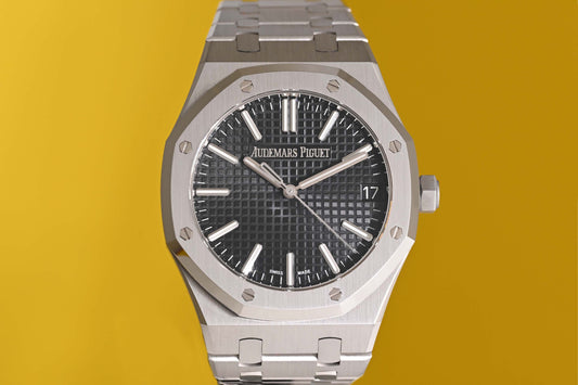 Audemars Piguet Royal Oak - Black Dial - 15510ST Anniversary - Full Set