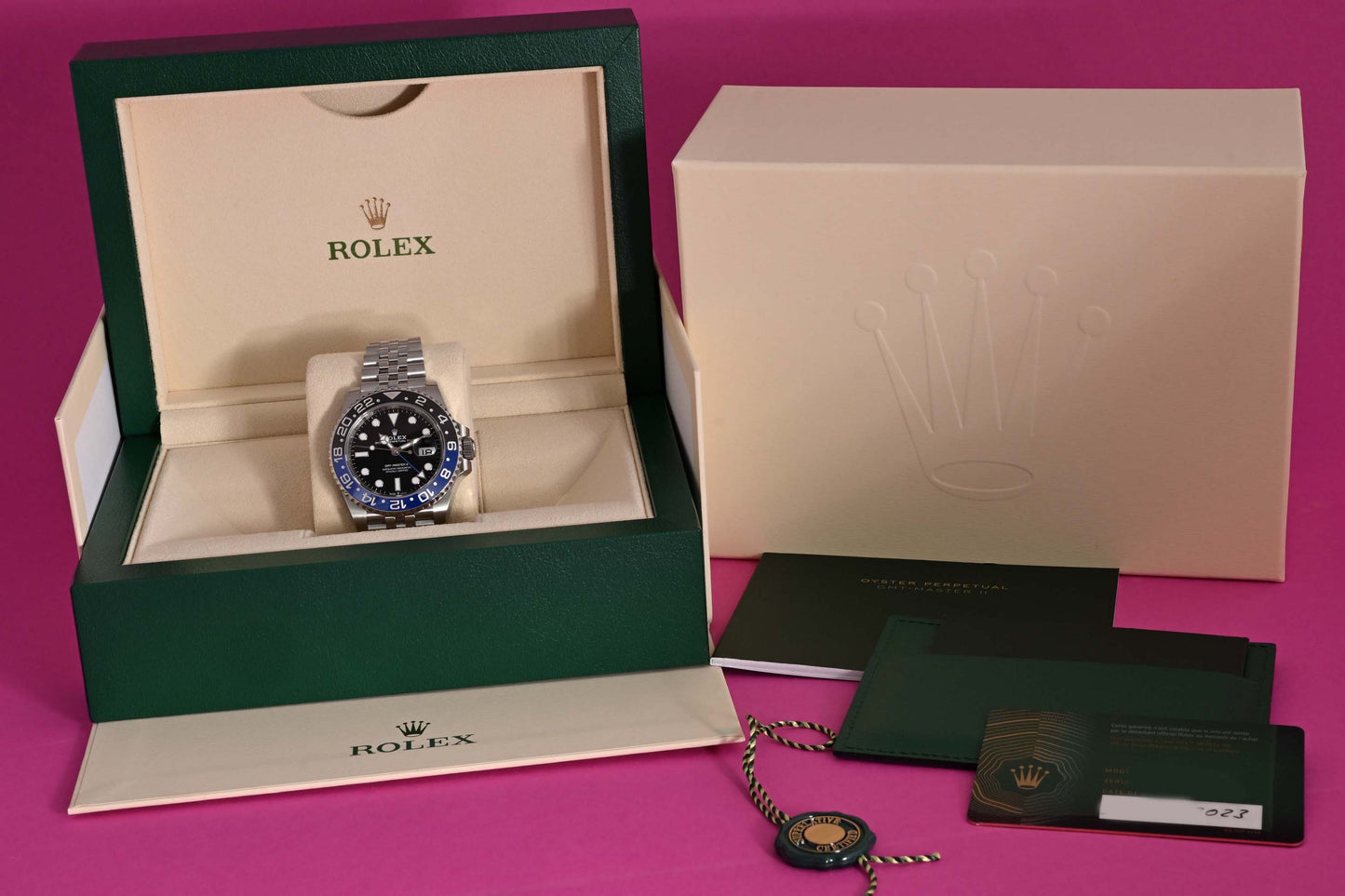 Rolex GMT Master II Batgirl 126710BLNR - Full Set - NEW